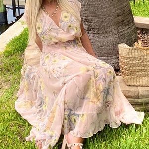 H&M Romantic Chiffon Flower Dress